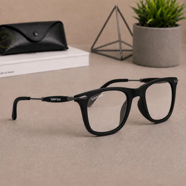 Sunglasses_For_Men_With_Clear_Glass_Black_Frame_2148_Square_Sunglass_By_Sunglasses_Deal_Clear_Black