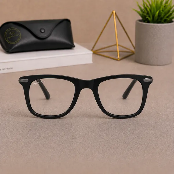Sunglasses_For_Men_With_Clear_Glass_Black_Frame_2148_Square_Sunglass_By_Sunglasses_Deal_Clear_Black