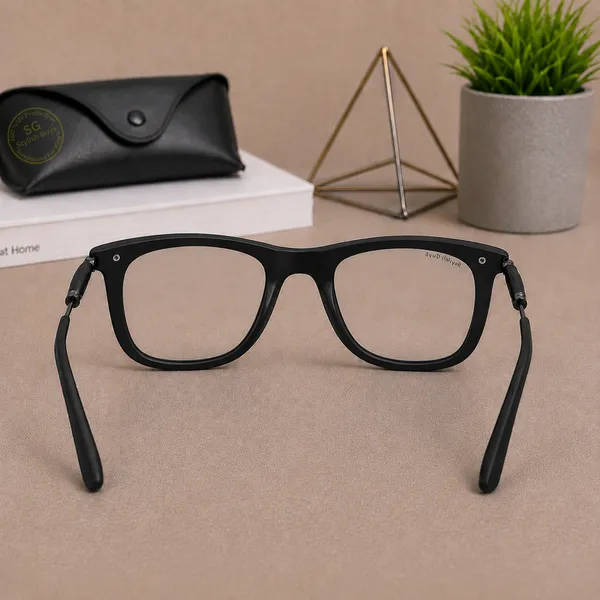Sunglasses_For_Men_With_Clear_Glass_Black_Frame_2148_Square_Sunglass_By_Sunglasses_Deal_Clear_Black