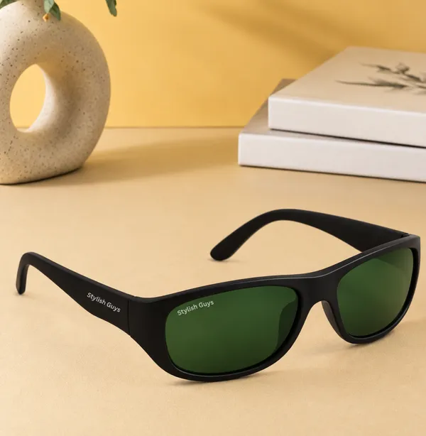 Sunglasses_For_Men_With_Green_Glass_Black_Frame_2053_Sport_Sunglass_By_Sunglasses_Deal_Green_Black