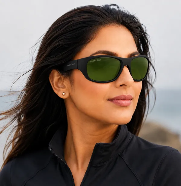 Sunglasses_For_Men_With_Green_Glass_Black_Frame_2053_Sport_Sunglass_By_Sunglasses_Deal_Green_Black