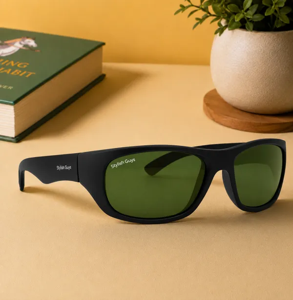 Sunglasses_For_Men_With_Green_Glass_Black_Frame_2053_Sport_Sunglass_By_Sunglasses_Deal_Green_Black