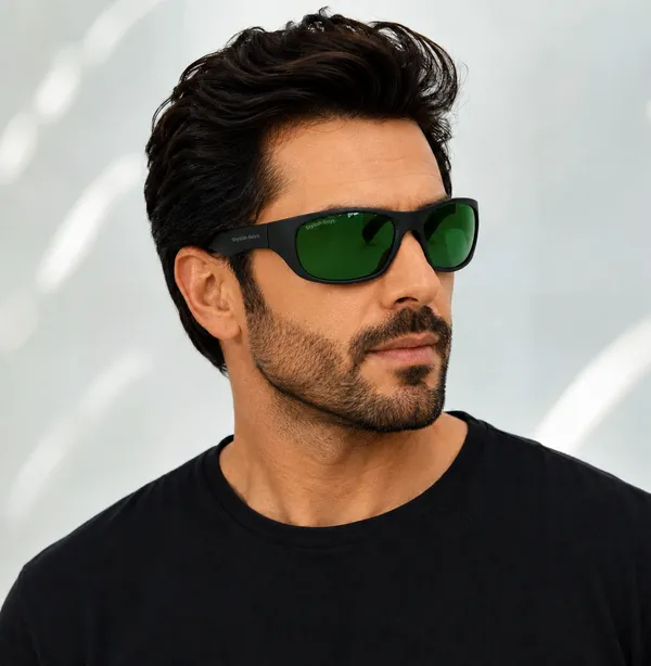 Sunglasses_For_Men_With_Green_Glass_Black_Frame_2053_Sport_Sunglass_By_Sunglasses_Deal_Green_Black