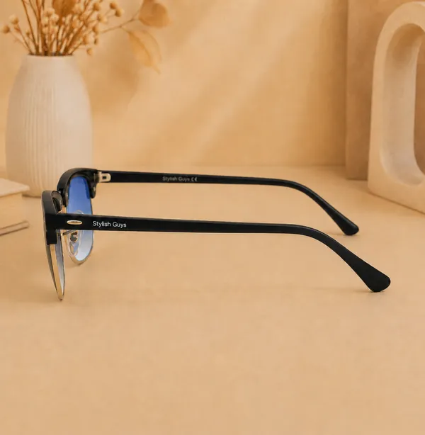 Sunglasses_For_Men_With_Blue_Shade_Glass_Golden_Frame_3016_Club_Master_Sunglass_By_Sunglasses_Deal_Blue_Shade_Golden