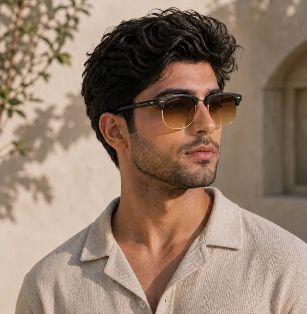 Sunglasses_For_Men_With_Brown_Shade_Glass_Golden_Frame_3016_Club_Master_Sunglass_By_Sunglasses_Deal_Brown_Shade_Golden