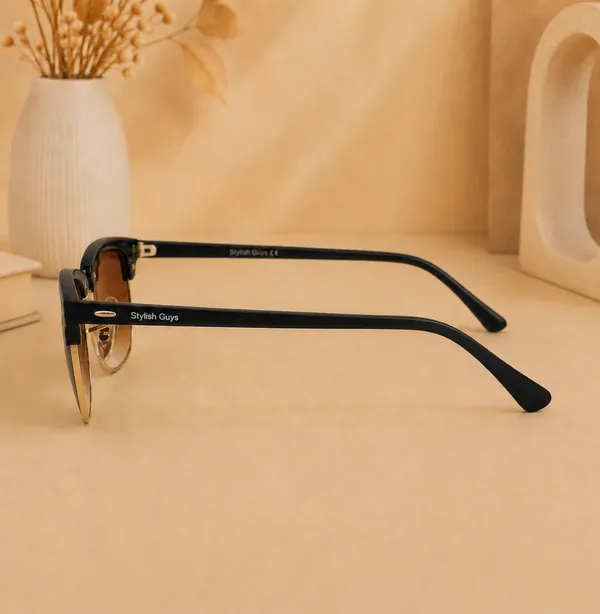 Sunglasses_For_Men_With_Brown_Shade_Glass_Golden_Frame_3016_Club_Master_Sunglass_By_Sunglasses_Deal_Brown_Shade_Golden