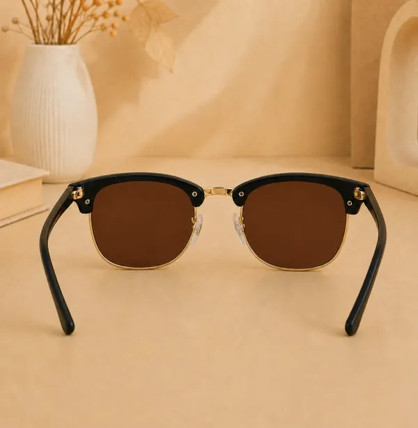 Sunglasses_For_Men_With_Brown_Glass_Golden_Frame_3016_Club_Master_Sunglass_By_Sunglasses_Deal_Brown_Golden