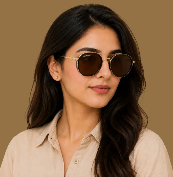 Sunglasses_For_Men_With_Brown_Glass_Golden_Frame_4612_Panto_Round_Sunglass_By_Sunglasses_Deal_Brown_Golden