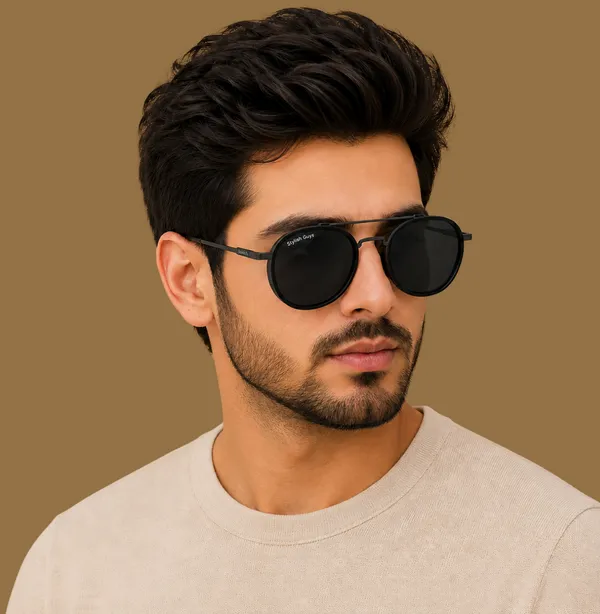 Sunglasses_For_Men_With_Black_Glass_Black_Frame_4612_Panto_Round_Sunglass_By_Sunglasses_Deal_Black_Black