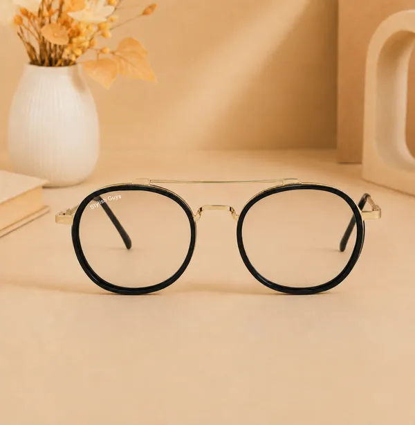 Sunglasses_For_Men_With_Clear_Glass_Golden_Frame_4612_Panto_Round_Sunglass_By_Sunglasses_Deal_Clear_Golden
