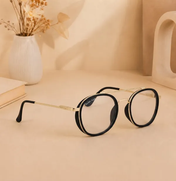Sunglasses_For_Men_With_Clear_Glass_Golden_Frame_4612_Panto_Round_Sunglass_By_Sunglasses_Deal_Clear_Golden