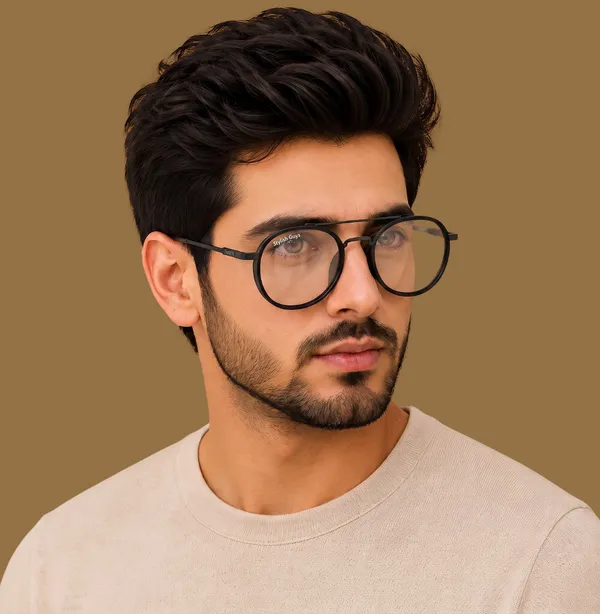 Sunglasses_For_Men_With_Clear_Glass_Black_Frame_4612_Panto_Round_Sunglass_By_Sunglasses_Deal_Clear_Black