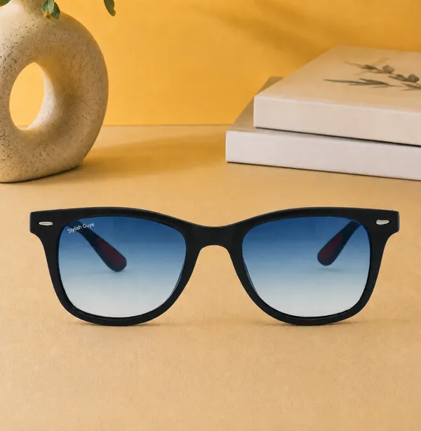 Sunglasses_For_Men_With_Blue_Shade_Glass_Black_Frame_4195_Square_Sunglass_By_Sunglasses_Deal_Blue_Shade_Black
