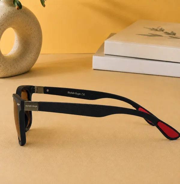 Sunglasses_For_Men_With_Brown_Glass_Black_Frame_4195_Square_Sunglass_By_Sunglasses_Deal_Brown_Black