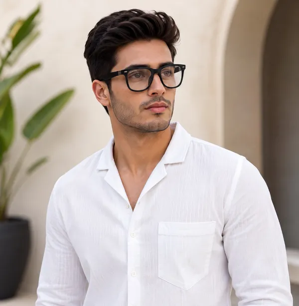 Sunglasses_For_Men_With_Clear_Glass_Black_Frame_4195_Square_Sunglass_By_Sunglasses_Deal_Clear_Black