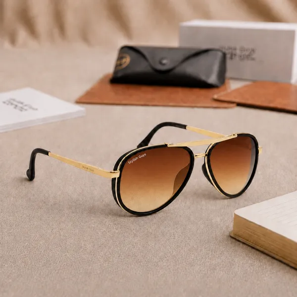 Sunglasses_For_Men_With_Brown_Shade_Glass_Golden_Frame_4414_Aviator_Oval_Sunglass_By_Sunglasses_Deal_Brown_Shade_Golden