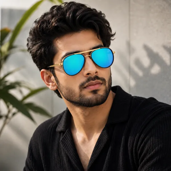 Sunglasses_For_Men_With_Aqua_Blue_Mercury_Glass_Golden_Frame_4414_Aviator_Oval_Sunglass_By_Sunglasses_Deal_Aqua_Blue_Golden