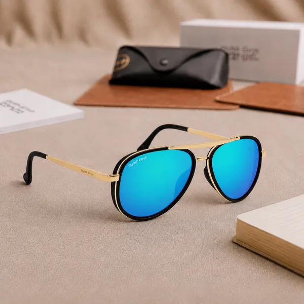 Sunglasses_For_Men_With_Aqua_Blue_Mercury_Glass_Golden_Frame_4414_Aviator_Oval_Sunglass_By_Sunglasses_Deal_Aqua_Blue_Golden