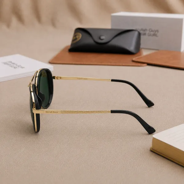 Sunglasses_For_Men_With_Black_Glass_Golden_Frame_4414_Aviator_Oval_Sunglass_By_Sunglasses_Deal_Black_Golden