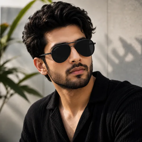Sunglasses_For_Men_With_Black_Glass_Black_Frame_4414_Aviator_Oval_Sunglass_By_Sunglasses_Deal_Black_Black