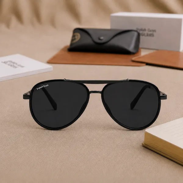 Sunglasses_For_Men_With_Black_Glass_Black_Frame_4414_Aviator_Oval_Sunglass_By_Sunglasses_Deal_Black_Black