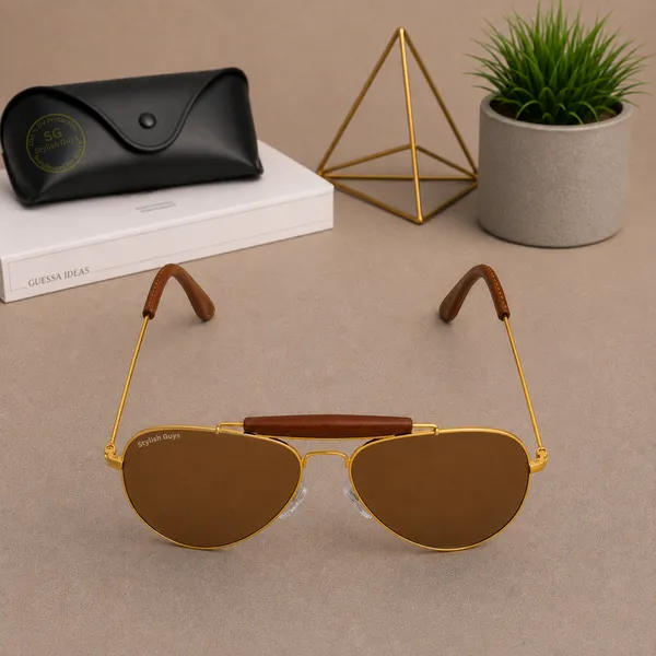 Sunglasses_For_Men_With_Brown_Glass_Golden_Frame_3422_Aviator_Bridge_Sunglass_By_Sunglasses_Deal_Brown_Golden