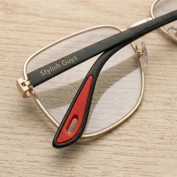 Sunglasses_For_Men_With_Clear_Glass_Golden_Frame_07_Square_Polarized_Sunglass_By_Sunglasses_Deal_Clear_Golden