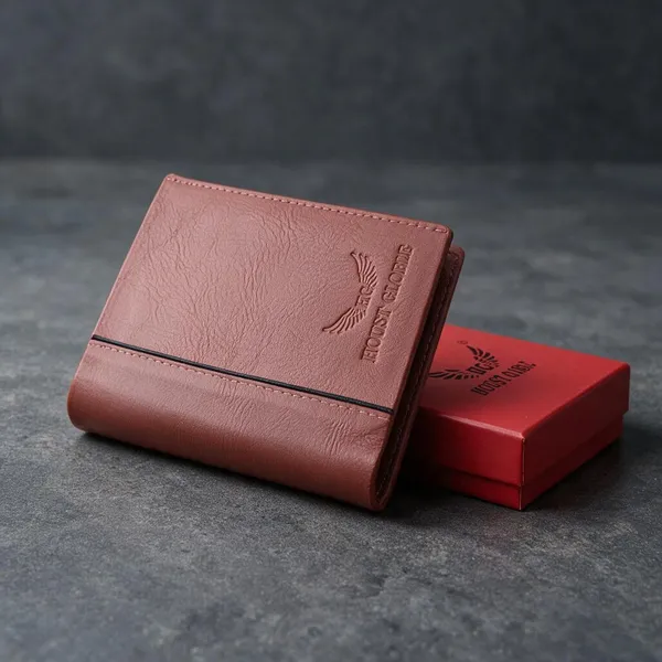 Pink_wallet_100%_pure_leather_For_men