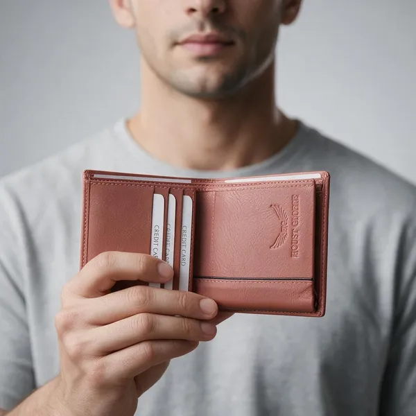 Pink_wallet_100%_pure_leather_For_men