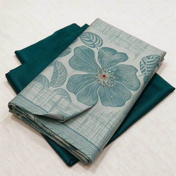 Sea_Green_Unstitched_Woven_Floral_Salwar_Suit_Material