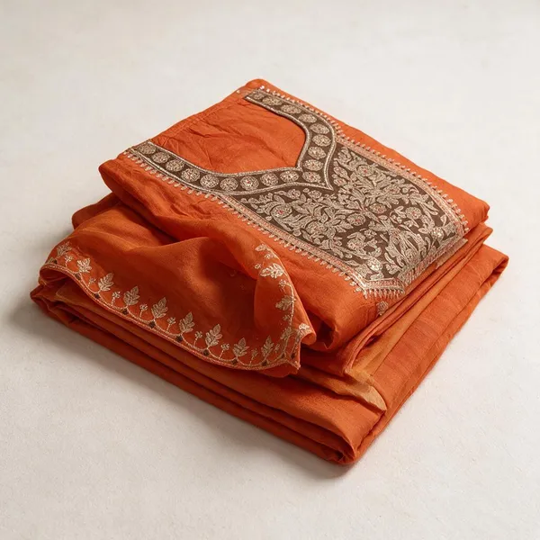 Orange_Rust_Unstitched_Embroidered_Salwar_Suit_Material