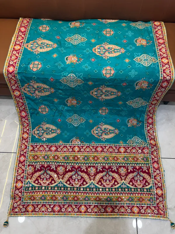 Teal_Pure_Viscose_Saree_For_Women