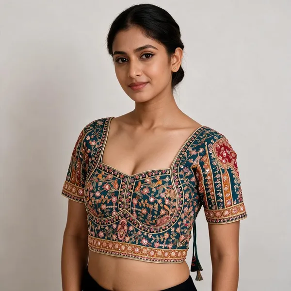 Multicolor_Pure_Viscose_Designer_Blouse_For_Women