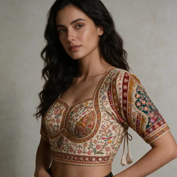 Multicolor_Pure_Viscose_Designer_Blouse_For_Women