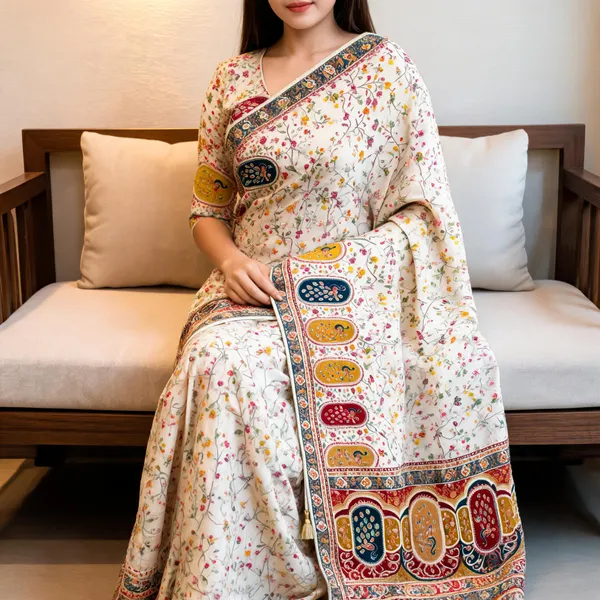 Multicolor_Pure_Viscose_Saree_For_Women