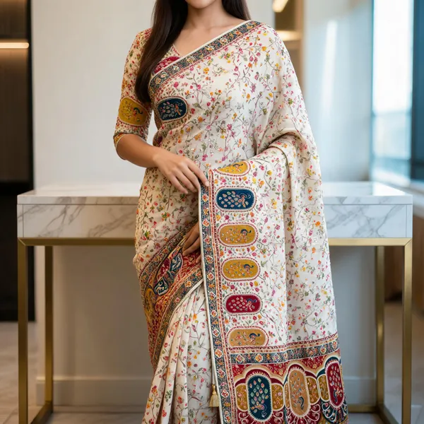 Multicolor_Pure_Viscose_Saree_For_Women