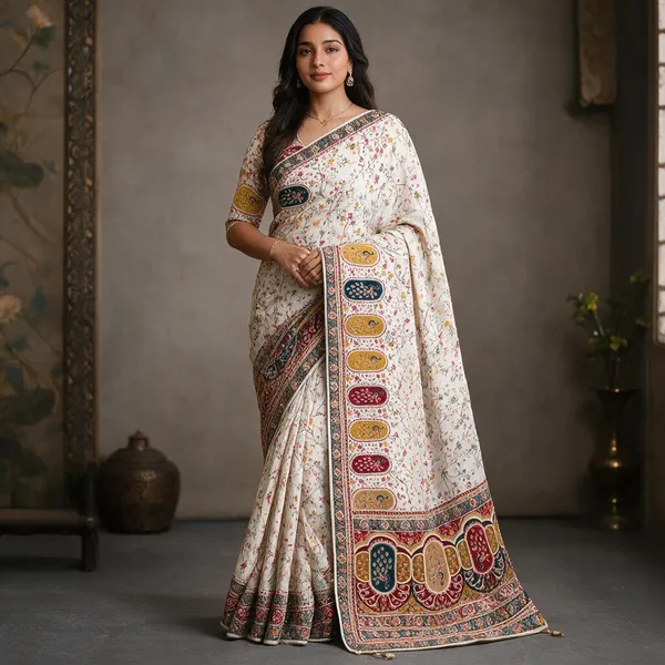 Multicolor_Pure_Viscose_Saree_For_Women
