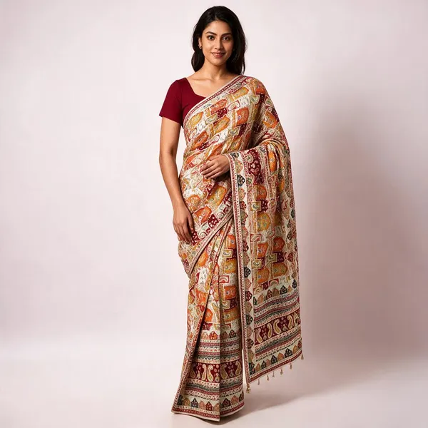 Multicolor_Pure_Viscose_Saree_For_Women