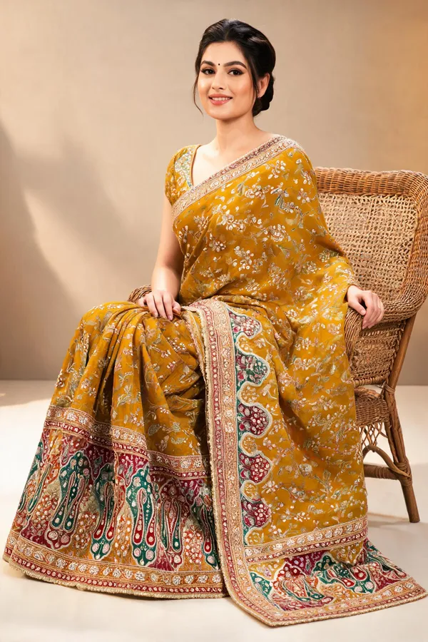 Mustard_Pure_Viscose_Saree_For_Women