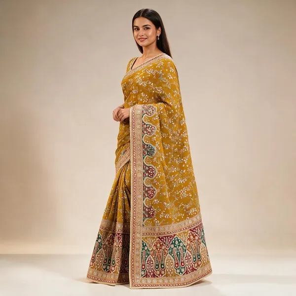 Mustard_Pure_Viscose_Saree_For_Women