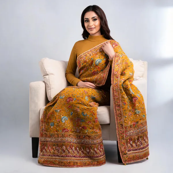 Mustard_Pure_Viscose_Saree_For_Women