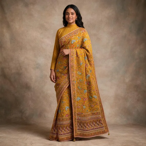 Mustard_Pure_Viscose_Saree_For_Women