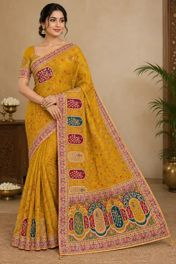 Yellow_Pure_Viscose_Saree_For_Women