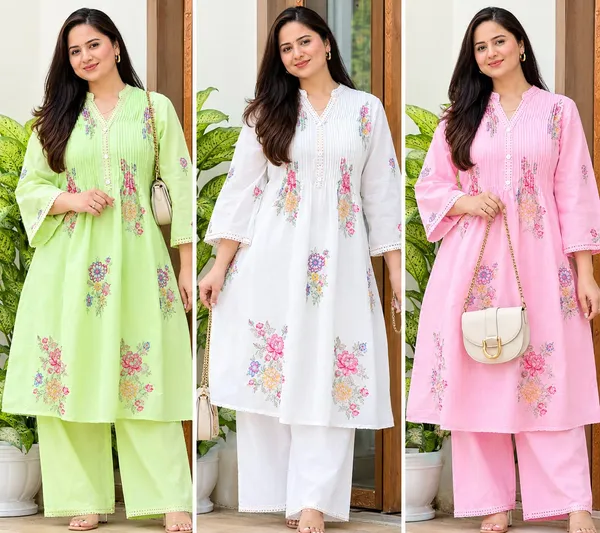 Pastel_Green_Floral_Embroidered_A-Line_Kurta