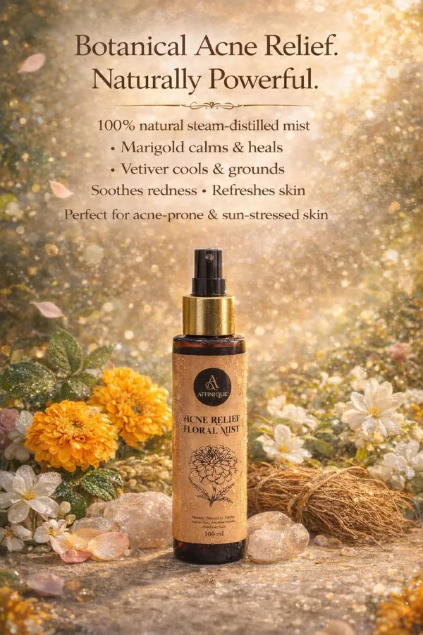 Acne_Relief_Floral_mis_100ml_Alcohol_Free_Face_Mist_For_Hydration_Calm_Pure_Steam_Distilled_Marigold_and_vetiver_Hydrosol_Skin_Friendly_Daily_Toner_For_Men_Women