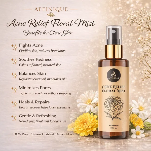 Acne_Relief_Floral_mis_100ml_Alcohol_Free_Face_Mist_For_Hydration_Calm_Pure_Steam_Distilled_Marigold_and_vetiver_Hydrosol_Skin_Friendly_Daily_Toner_For_Men_Women