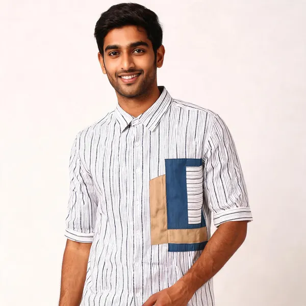 White_Cotton_Spread_Collar_Half_Sleeve_Polo_Shirt