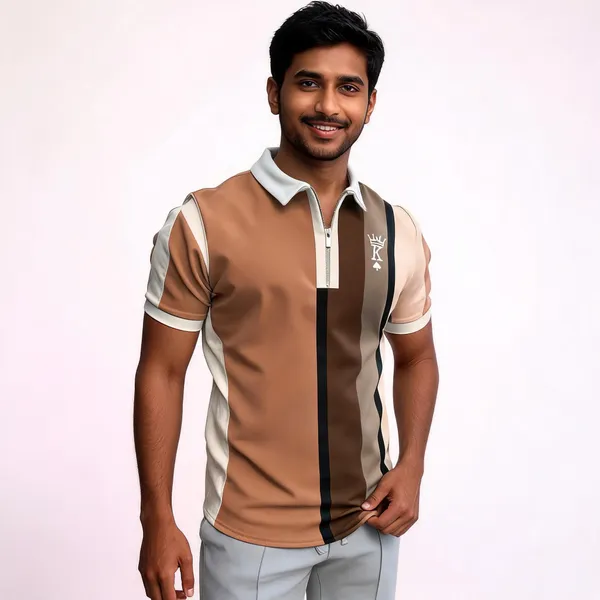 Brown_Designer_Collar_T-Shirts