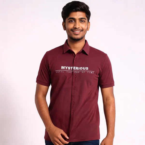 Half_Pink_Cotton_Spread_Collar_Half_Sleeve_Polo_T-Shirt