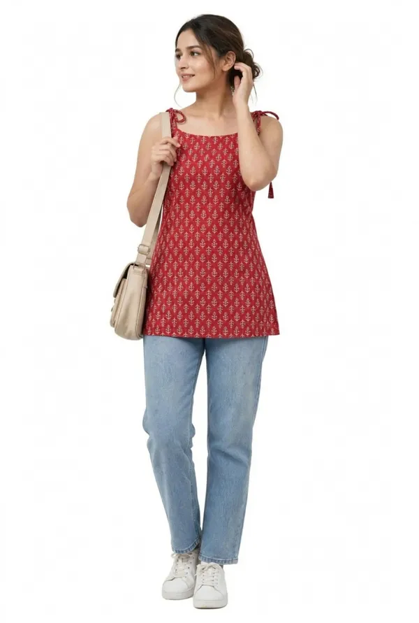 Red_Cotten_40\40_Kurti_For_Women